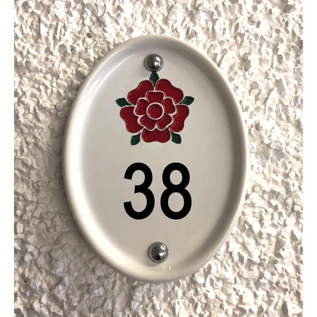 Grovebury 16.5cm H Ceramic House Number Dakota Fields Number: 38 on Productcaster.