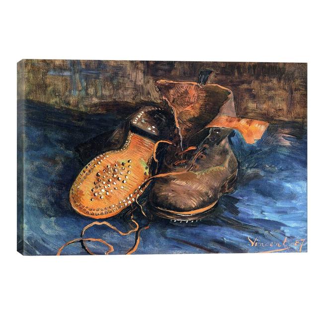 'A Pair of Shoes' by Vincent Van Gogh Painting on Wrapped Canvas East Urban Home Size: 20.32cm H x 30.48cm W x 1.91cm D, Frame Option: No Frame on Productcaster.