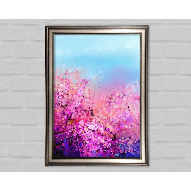 Pink Petal Madness Framed Print Ophelia & Co. Size: 84.1cm H x 59.7cm W x 1.5cm D, Format: Gunmetal Framed Paper on Productcaster.