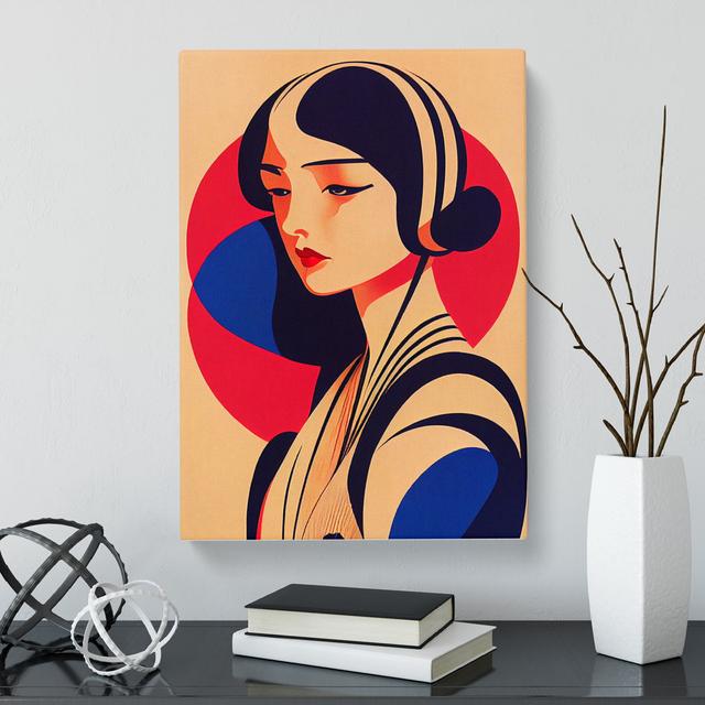 Portrait Woman Vol.2 - Wrapped Canvas Print George Oliver Size: 76cm H x 50cm W x 3cm D on Productcaster.