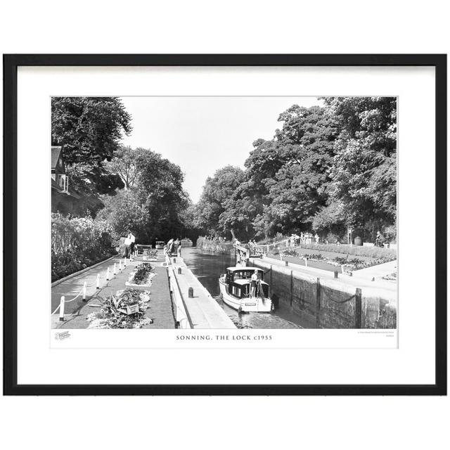 Sonning, The Lock C1955 by Francis Frith - Single Picture Frame Print The Francis Frith Collection Size: 40cm H x 50cm W x 2.3cm D on Productcaster.