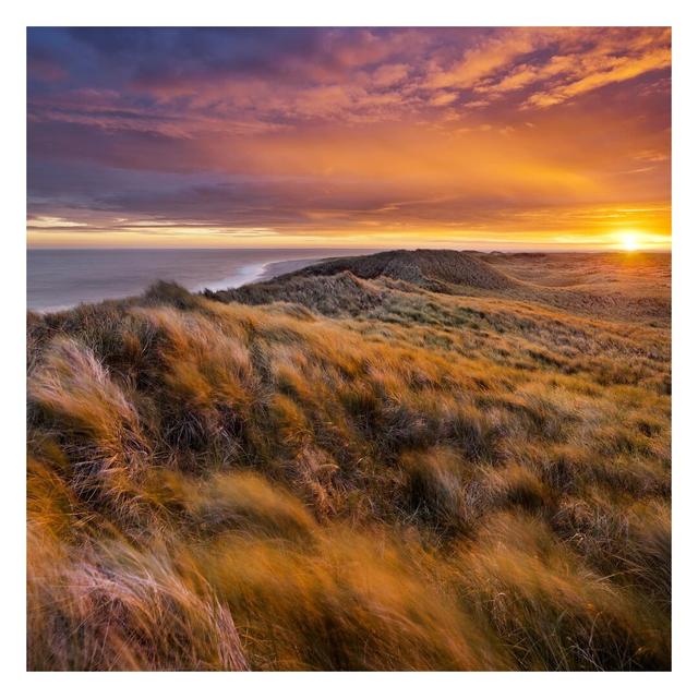 Sunrise on the Beach on Sylt 1.92m x 1.92m Embossed Matt Peel & Stick Wall Mural East Urban Home on Productcaster.