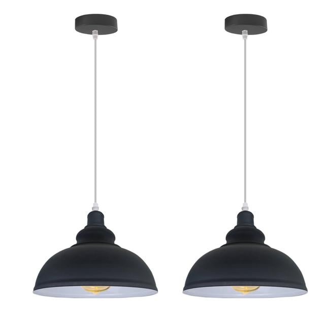 Aguirre - Light Dome Pendant (Set of 2) Breakwater Bay Base Finish: Gray, Bulb Included: Yes on Productcaster.