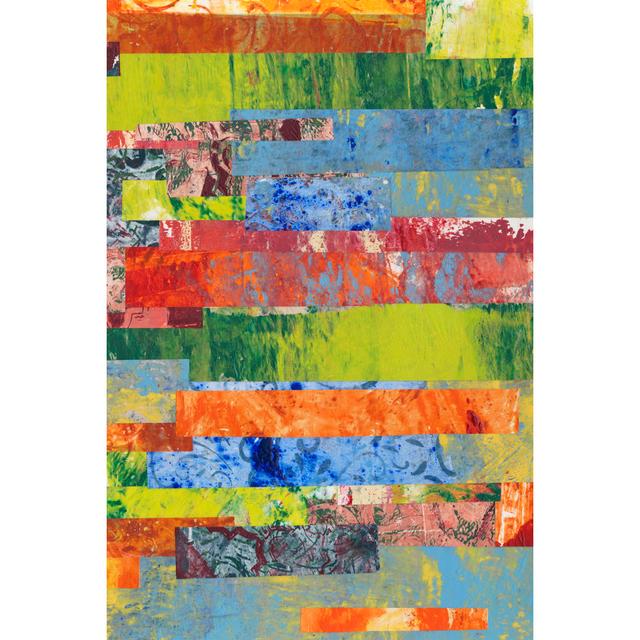 Monoprint Collage II by Regina Moore - Wrapped Canvas Painting Metro Lane Size: 30cm H x 20cm W on Productcaster.