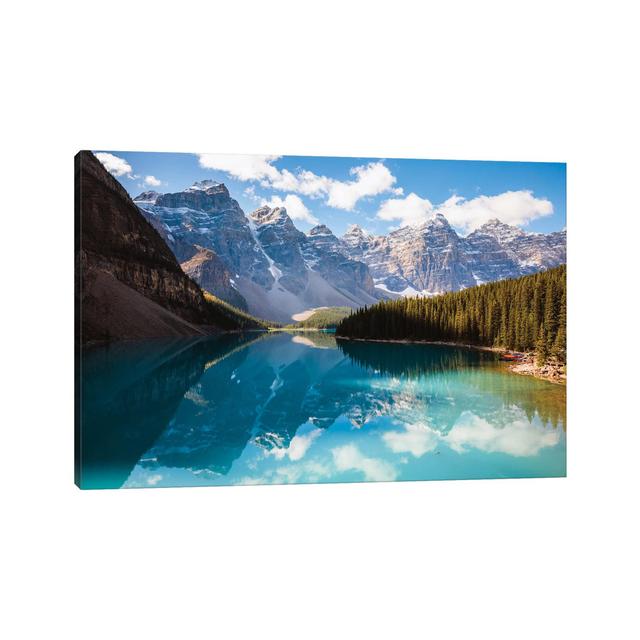 Moraine Lake and the Ten Peaks I by Matteo Colombo - Wrapped Canvas Photograph Alpen Home Size: 66.04cm H x 101.6cm W x 1.905cm D on Productcaster.