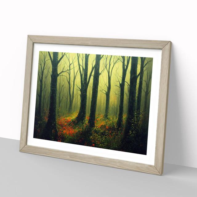 Forest Vol.3 - Picture Frame Painting Alpen Home Size: 25cm H x 34cm W x 2cm D, Frame Colour: Oak Framed on Productcaster.