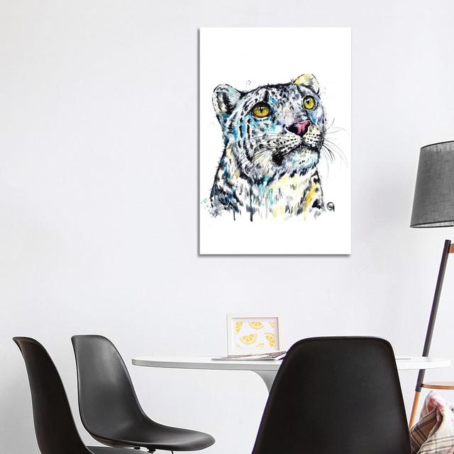 Snow Leopard by Lisa Whitehouse - Wrapped Canvas Print Latitude Vive Size: 101.6cm H x 66.04cm W x 1.91cm D on Productcaster.