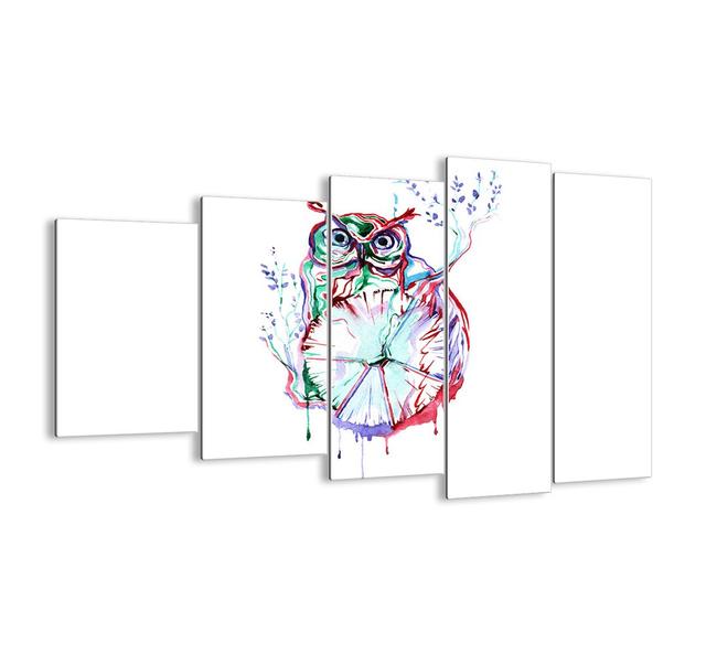 'Smart by Nature' - 5 Piece Unframed Graphic Art Print Set on Glass Ebern Designs Size: 100cm H x 150cm W x 1.8cm D on Productcaster.