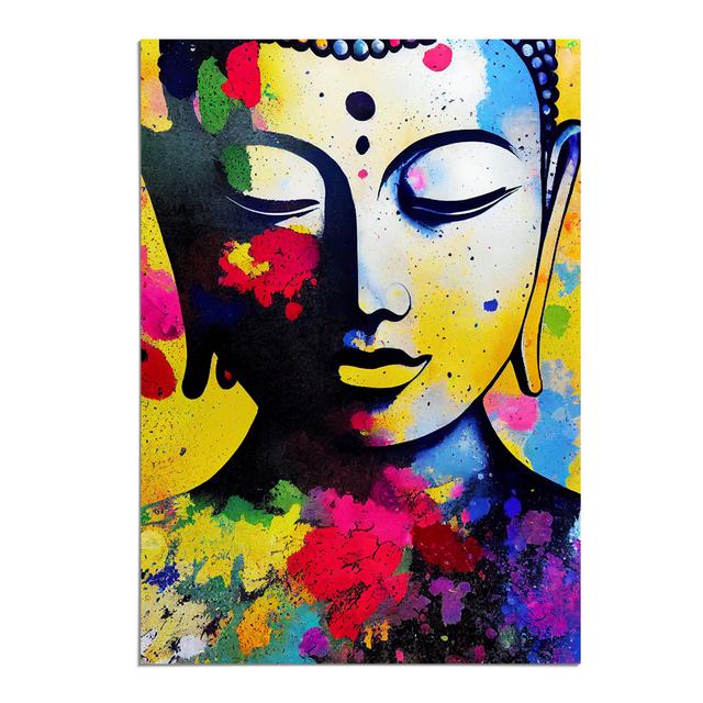 Buddha Splashed No.4 - Print Latitude Vive Format: Paper, Matte Colour: No Matte, Size: 59.4cm H x 42cm W on Productcaster.