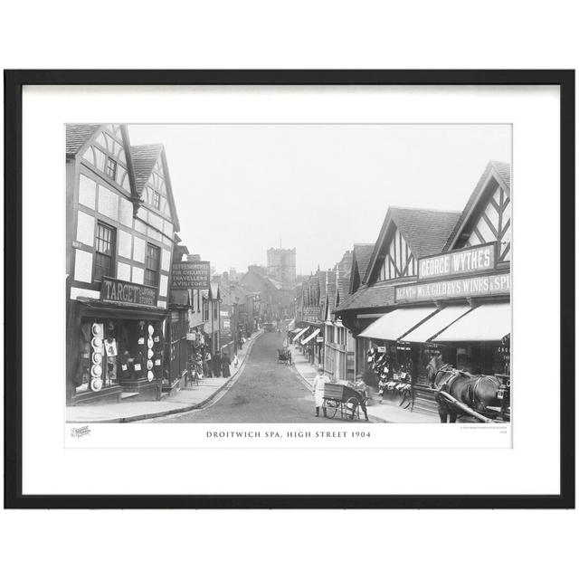 'Droitwich Spa, High Street 1904' by Francis Frith - Picture Frame Photograph Print on Paper The Francis Frith Collection Size: 40cm H x 50cm W x 2.3c on Productcaster.