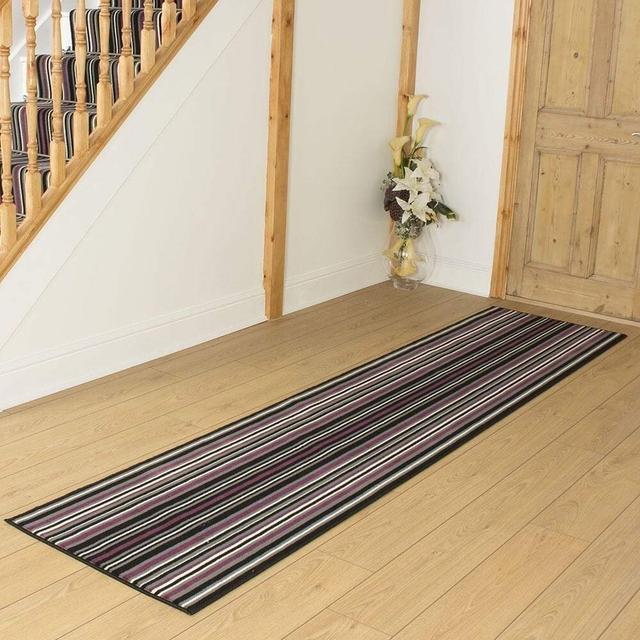 Ainsley Tufted Purple Hallway Runner Rug Marlow Home Co. Rug Size: Runner 150cm x 70cm on Productcaster.