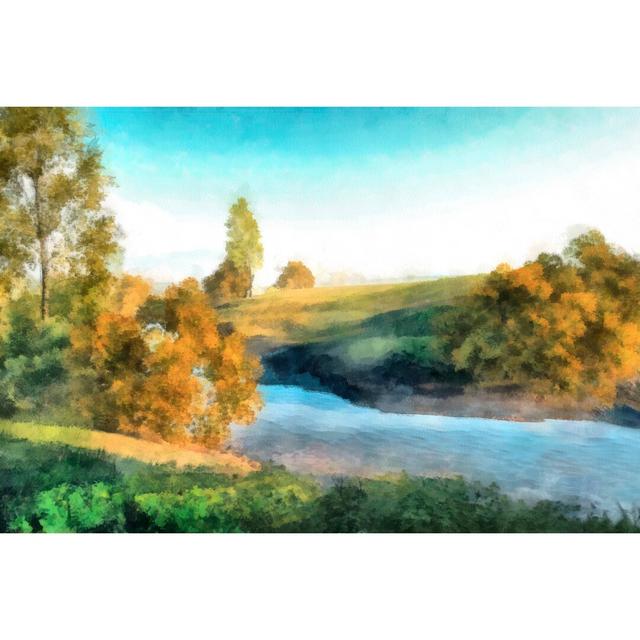 Down Stream III by Alonzo Saunders - Wrapped Canvas Print Union Rustic Size: 30cm H x 46cm W x 3.8cm D on Productcaster.