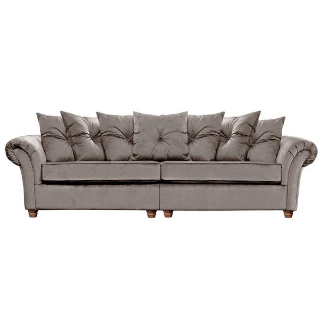 Lila 4 Seater Sofa Mercer41 Upholstery Colour: Taupe on Productcaster.