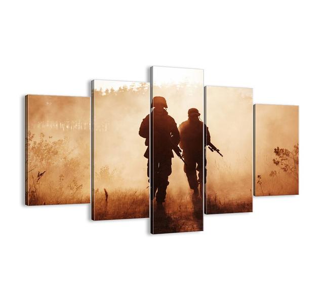 Call of Duty - 5 Piece Unframed Photograph Print Set on Canvas Happy Larry Size: 100cm H x 150cm W x 1.8cm D on Productcaster.