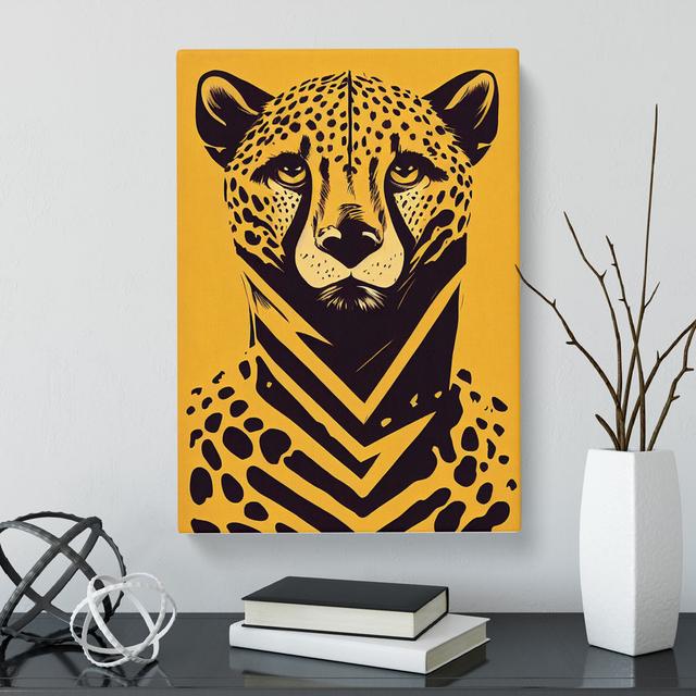 Lone Cheetah - Wrapped Canvas Graphic Art Latitude Vive Size: 60cm H x 40cm W x 3cm D on Productcaster.