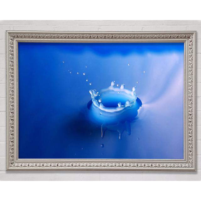 Splash Milk Blue - Single Picture Frame Art Prints Bright Star Size: 42cm H x 59.7cm W x 3cm D on Productcaster.