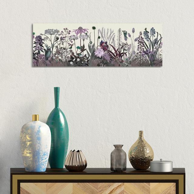 Wildflower Blush by Fab Funky - Wrapped Canvas Panoramic Print Ophelia & Co. Size: 30.48cm H x 91.44cm W x 3.81cm D on Productcaster.