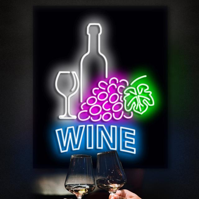 Wanddekoration Wine Bar Neon Maturi on Productcaster.