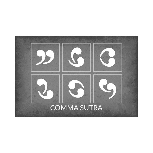 Comma Sutra by GetYourNerdOn - Wrapped Canvas Gallery-Wrapped Canvas Giclée Borough Wharf Size: 101.6cm H x 152.4cm W x 3.81cm D on Productcaster.