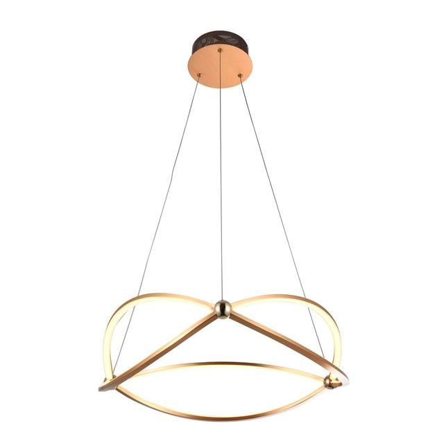 Bettencourt 1 - Light Novelty Geometric LED Pendant Ivy Bronx Finish: Gold on Productcaster.