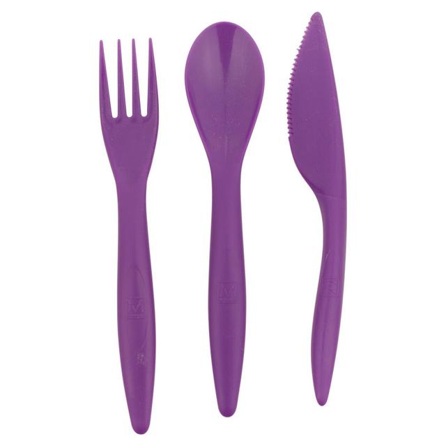 17 Stories Lennja Plastic Dinnerware - Set of 24 17 Stories Colour: Purple on Productcaster.