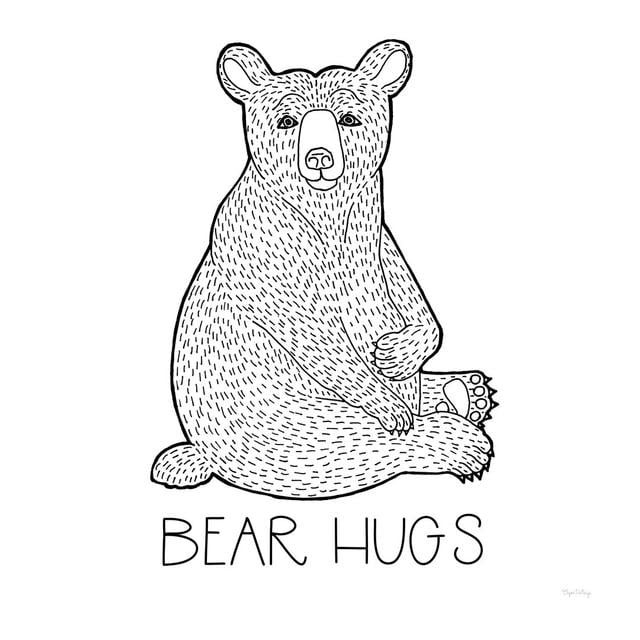 Color the Forest I Bear Hugs by Elyse Deneige - Wrapped Canvas Graphic Art Happy Larry Size: 51cm H x 51cm W x 3.8cm D on Productcaster.