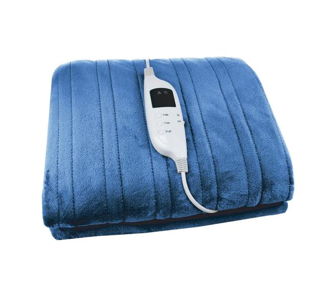 Cozymate Heated Throw Electric Blanket PureMate Colour: Navy on Productcaster.