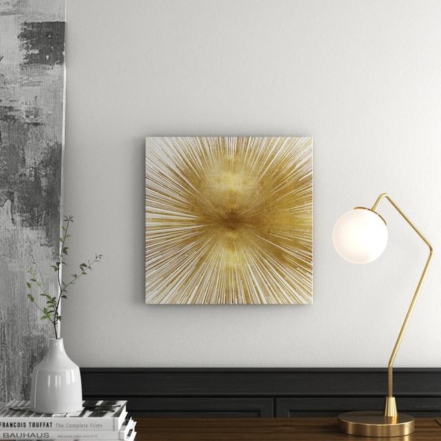 Radiant Gold by Abby Young - Print on Canvas Fairmont Park Size: 45.72cm H x 45.72cm W x 1.91cm D, Frame Option: No Frame on Productcaster.