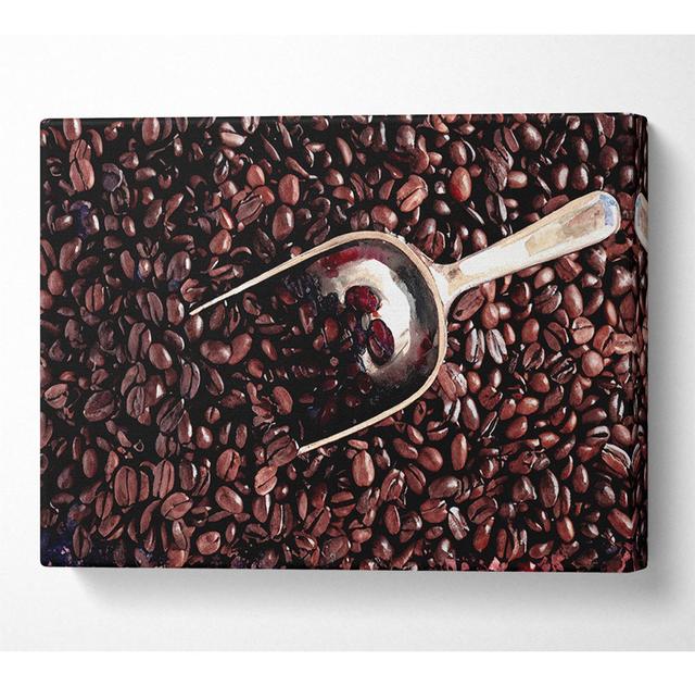 Coffee Bean Scoop - Wrapped Canvas Art Prints Latitude Run Size: 66cm H x 106.6cm W x 10cm D on Productcaster.