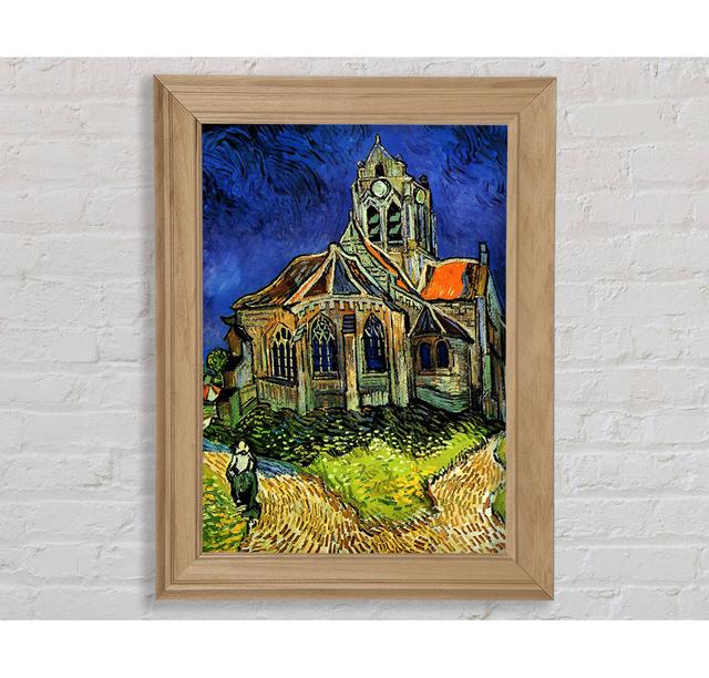 Die Kirche von Auvers von Van Gogh - Einzelne Bilderrahmen Kunstdrucke Bright Star Größe: 84,1 cm H x 59,7 cm B x 8 cm T on Productcaster.