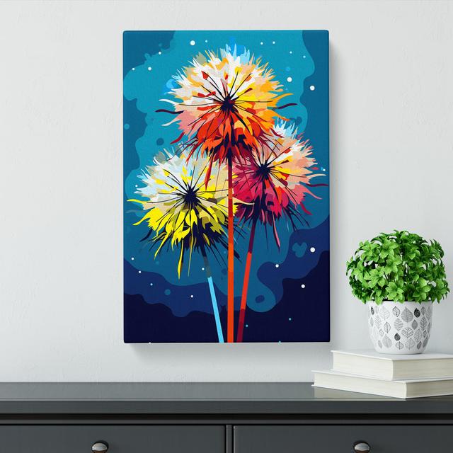 Dandelion Pop No.3 - No Frame Print Marlow Home Co. Size: 60cm H x 40cm W x 3cm D on Productcaster.