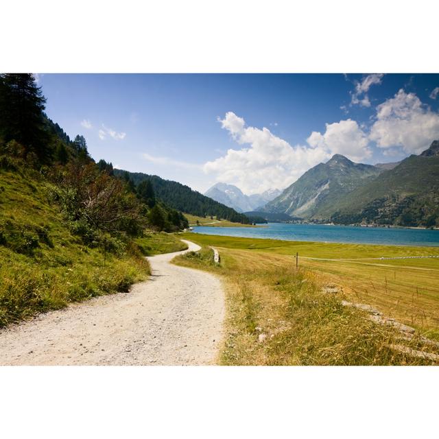 Sils Lake - Wrapped Canvas Photograph Alpen Home Size: 61cm H x 91cm W x 3.8cm D on Productcaster.