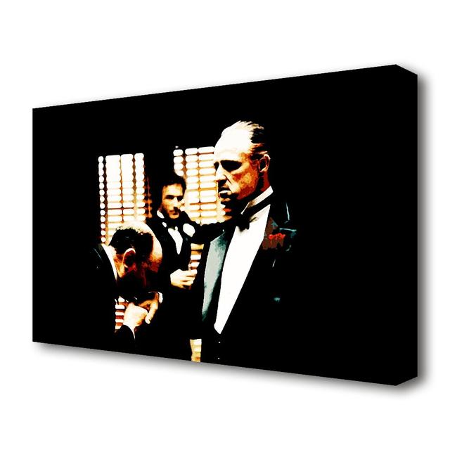 The Godfather Kiss Of Respect - Wrapped Canvas Photograph Print East Urban Home Size: 50.8 cm H x 81.3 cm W on Productcaster.