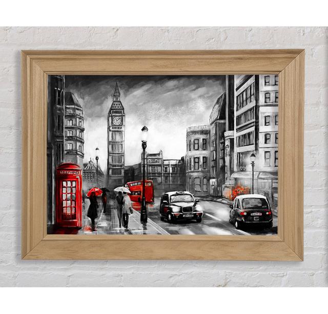 Iconic London Streets - Single Picture Frame Art Prints Bright Star Size: 84.1cm H x 142.2cm W x 8cm D on Productcaster.