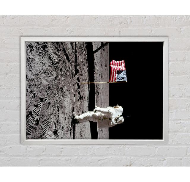 Buzz Salutes The American Flag - Single Picture Frame Art Prints on Canvas Bright Star Size: 118.9cm H x 84.1cm W x 3.3cm D on Productcaster.