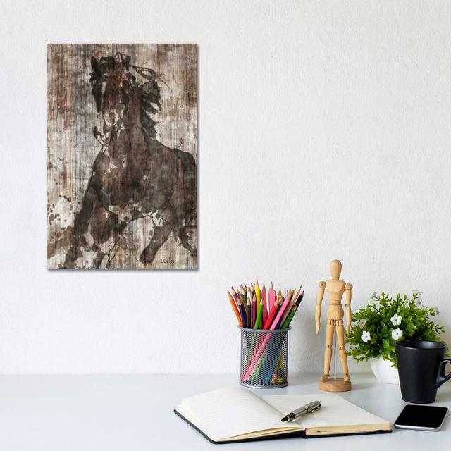 Galloping Horse by Irena Orlov - Gallery-Wrapped Canvas Giclée on Canvas Natur Pur Format: Wrapped Canvas, Size: 30.48cm H x 20.32cm W x 1.905cm D on Productcaster.