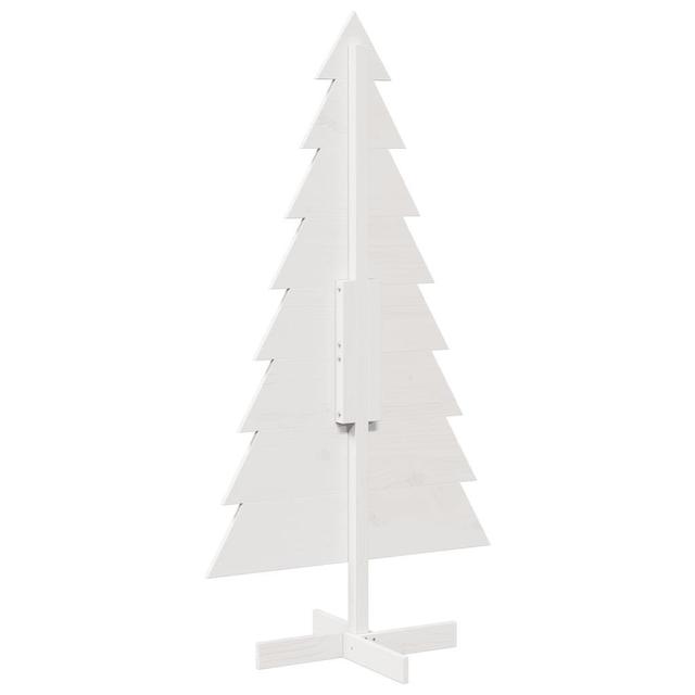 The Seasonal Aisle Wooden Christmas Tree For Decoration Solid Wood Pine Die Saisontruhe Größe: 150cm H x 76cm B x 50cm T, Farbe: Weiß on Productcaster.