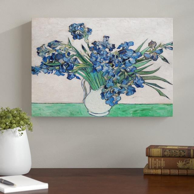 'Iris Irises Flowers (3)' by Vincent Van Gogh - Wrapped Canvas Painting Print ClassicLiving Size: 35cm H x 50cm W on Productcaster.