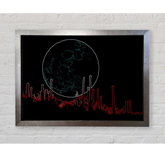 Abstract Neon Landscape 07 - Print Bright Star Size: 59.7cm H x 84.1cm W x 3.4cm D on Productcaster.