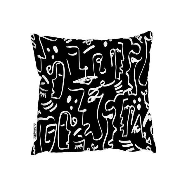 Abstract Square Scatter Cushion Andrew Lee Size: 45cm H x 45cm W on Productcaster.