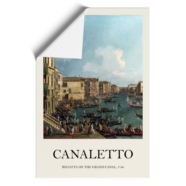 Regatta On The Grand Canal by Giovanni Canaletto - No Frame Print East Urban Home Size: 30cm H x 21cm W x 0.1cm D on Productcaster.