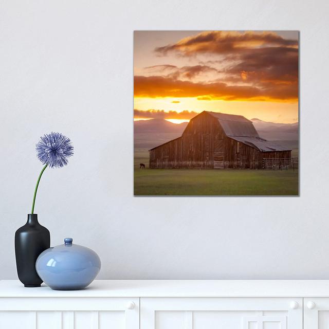 Wet Mountain Barn Ll by Dan Ballard - Wrapped Canvas Gallery-Wrapped Canvas Giclée Alpen Home Size: 45.72cm H x 45.72cm W x 3.81cm D on Productcaster.