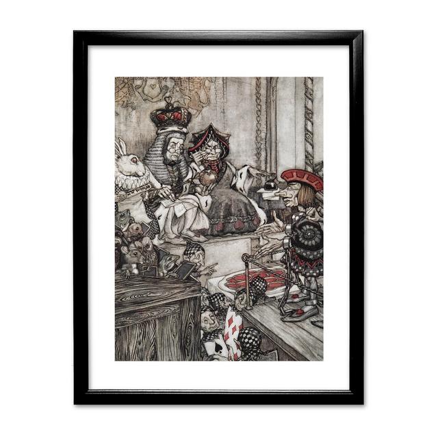 Alice's Adventures in Wonderland by Arthur Rackham Framed Art Print East Urban Home Frame Colour: Black on Productcaster.