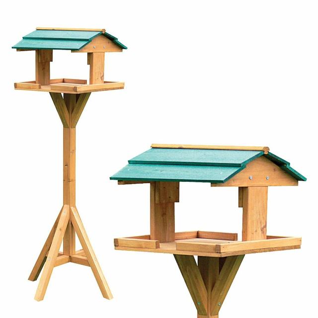 Gurley Wood Freestanding Hopper Bird Feeder Dakota Fields on Productcaster.