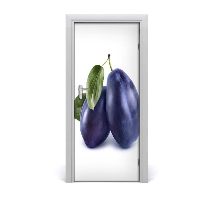 Selfadhesive Plums Door Sticker East Urban Home on Productcaster.