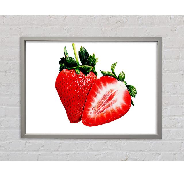 Strawberrys Framed Print 17 Stories Size: 59.7cm H x 84.1cm W x 3.3cm D on Productcaster.