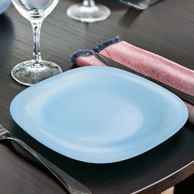 Dinner Plate (Set of 6) Luminarc Colour: Light Blue on Productcaster.