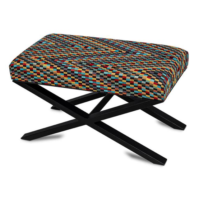 Ohiopyle Upholstered Bench Corrigan Studio Size: 45 x 90 x 35cm on Productcaster.