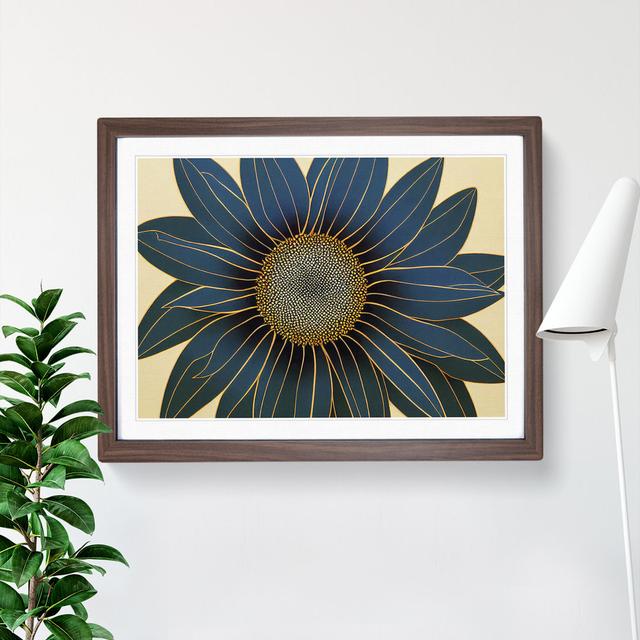 Extravagant Flower - Picture Frame Graphic Art ClassicLiving Size: 25cm H x 34cm W x 2cm D, Frame Colour: Walnut Framed on Productcaster.