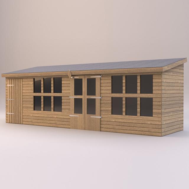 Falman 26 x 12 Ft. Shiplap Summer House Dakota Fields on Productcaster.